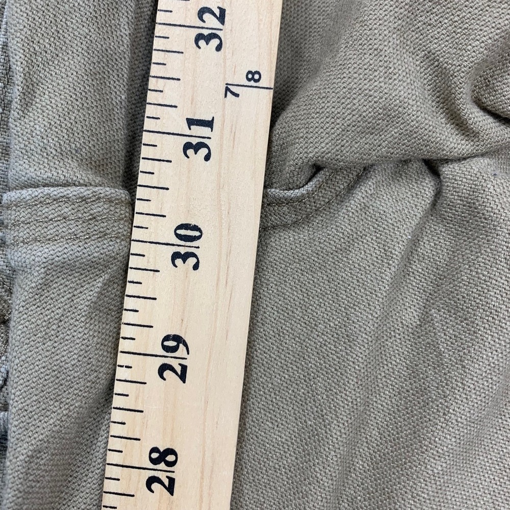 Wrangler Carpenter Pants Mens 36x30 Khaki Tan Straight Leg Canvas Workwear - Picture 8 of 8